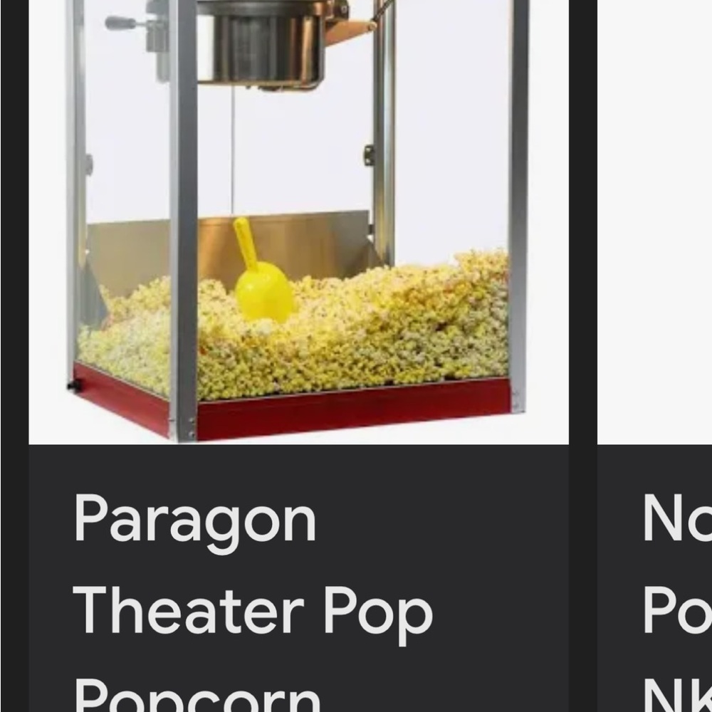 PARAGON Red Theater Pop Popcorn Machine